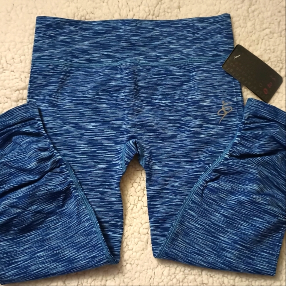 Yoga Pants S/M Blue Gray Seamless